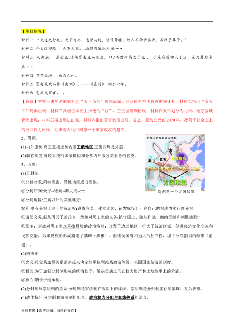 专题15政治制度（选择性必修一）-口袋书2024年高考历史一轮复习知识清单_07高考历史_新高考复习资料_2024年新高考复习资料_一轮复习资料