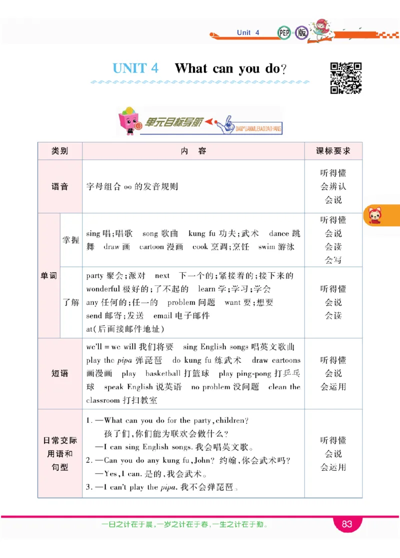 人教版英语五年级上册教材全解全析_26春四年级上下册人教版_四上英语合集人教版PEP英语四年级上册新教材（教学视频+课件+动画+音频+练习+教案）_17练习资料_《教材全解》