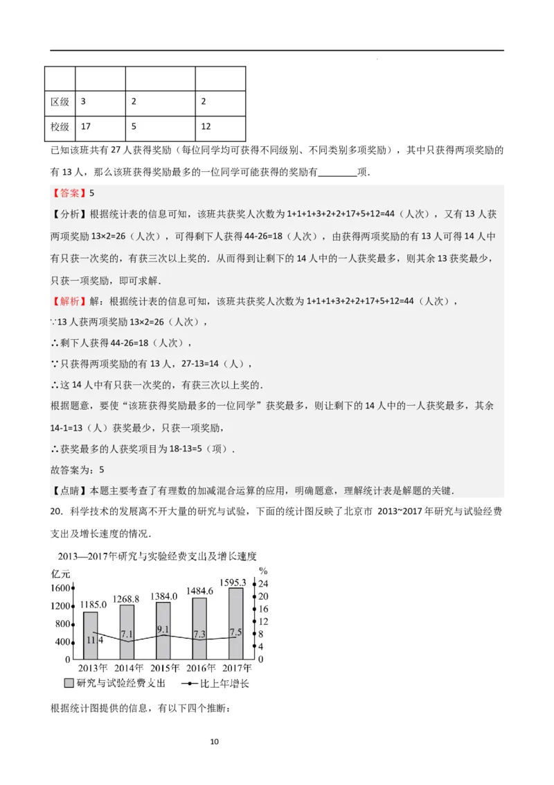 专题08数据的收集与整理（重难点）（解析版）_北师大初中数学_7上-北师大版初中数学_7上-初中数学北师大（旧版）赠送_06专项讲练