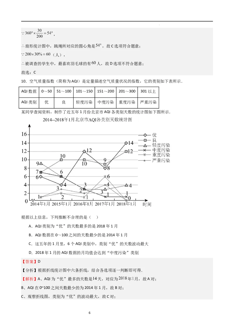 专题08数据的收集与整理（重难点）（解析版）_北师大初中数学_7上-北师大版初中数学_7上-初中数学北师大（旧版）赠送_06专项讲练
