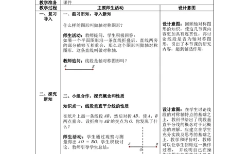 5.3第2课时线段垂直平分线的性质教案_北师大初中数学_7下-北师大版初中数学_7下-初中数学北师大版（旧版）赠送_01课件+教案+学案新课标_教案_5.BS七下第五章生活中的轴对称