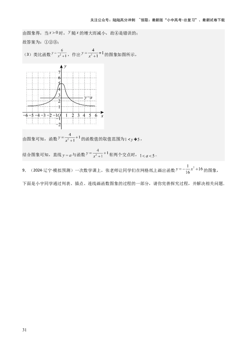 考前突破07阅读理解、函数与几何探究、综合实践题（4大必考题型）解析版_02中考总复习（2026版更新中）_02-数学-中考总复习_2025中考复习资料_2025年中考数学一轮知识梳理