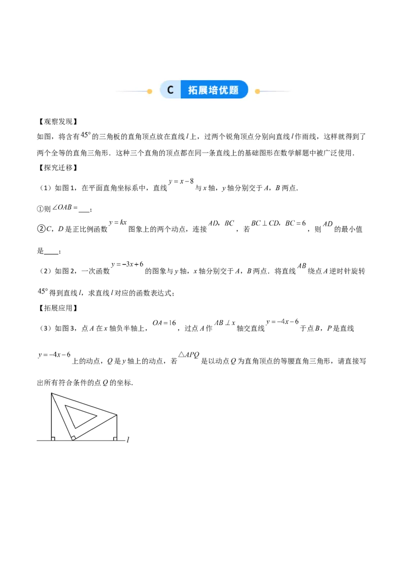 5.4二元一次方程组与一次函数（题型专练）（解析版）_北师大初中数学_8上-北师大版初中数学_初中数学北师大8上-2025秋季新版_第二套推荐25_04课件+教案+学案+练习（第4套）齐全_练习