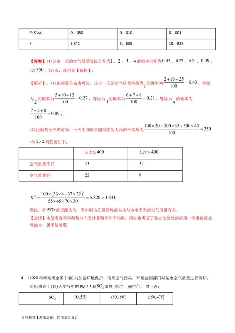 专题15概率与统计（解答题）（解析版）_02高考数学_通用版（老高考）复习资料_2024年复习资料_完五年（2019-2023）高考真题分项汇编（全国通用）_解析版