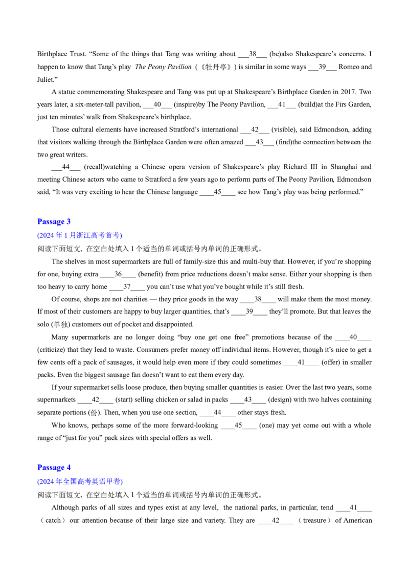 专题16语法填空：说明文（原题版）_02高考数学_2025年新高考资料_二轮复习_01高考语文等多个文件_2025年高考英语二轮热点题型归纳与变式演练（新高考通用）_第二部分语言运用
