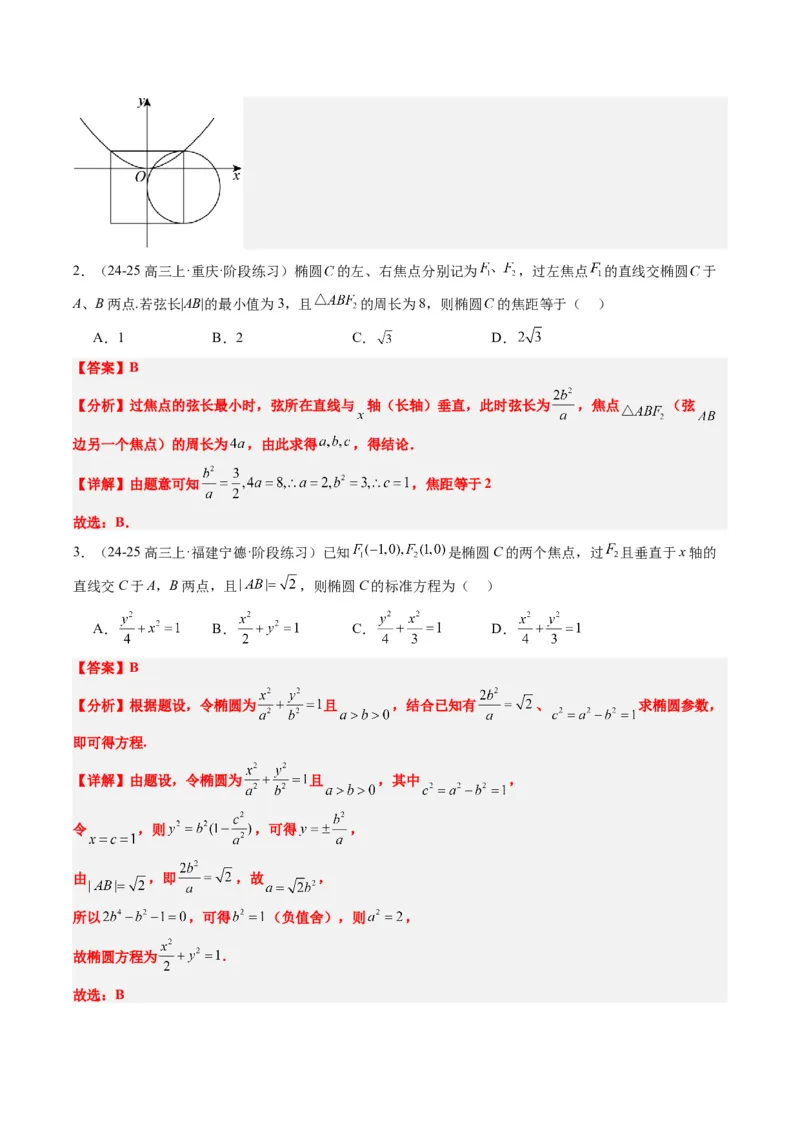 专题13圆锥曲线二级结论秒杀技巧（6大题型）-2025年高考数学二轮热点题型归纳与变式演练（新高考通用）（解析版）_02高考数学_2025年新高考资料_二轮复习_一、题型突破