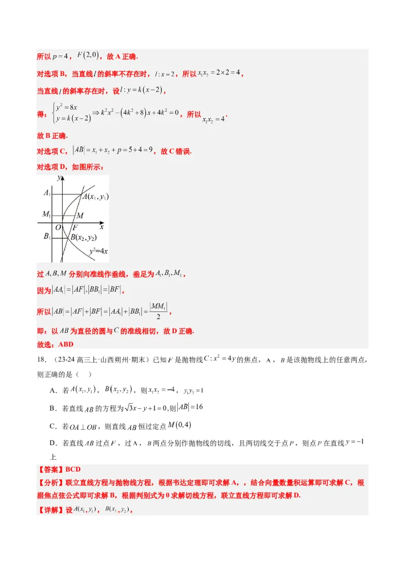 专题13圆锥曲线二级结论秒杀技巧（6大题型）-2025年高考数学二轮热点题型归纳与变式演练（新高考通用）（解析版）_02高考数学_2025年新高考资料_二轮复习_一、题型突破