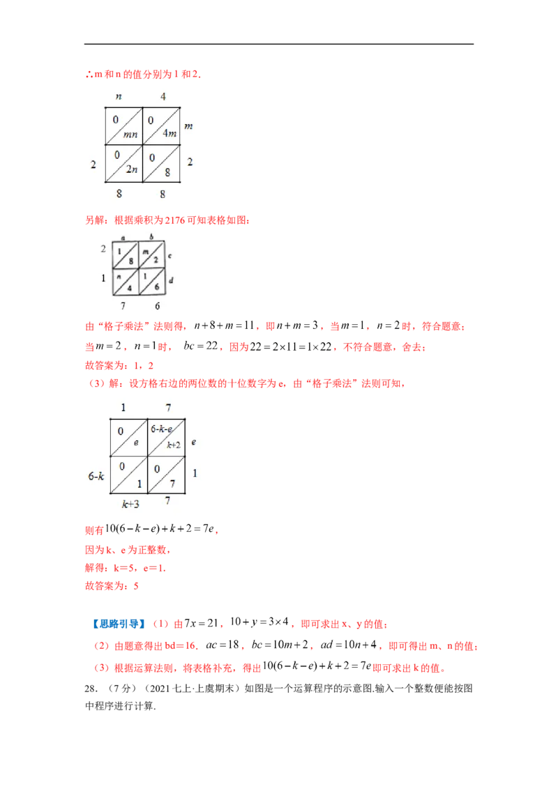 专题05探索与表达规律（解析版）_北师大初中数学_7上-北师大版初中数学_7上-初中数学北师大（旧版）赠送_06专项讲练