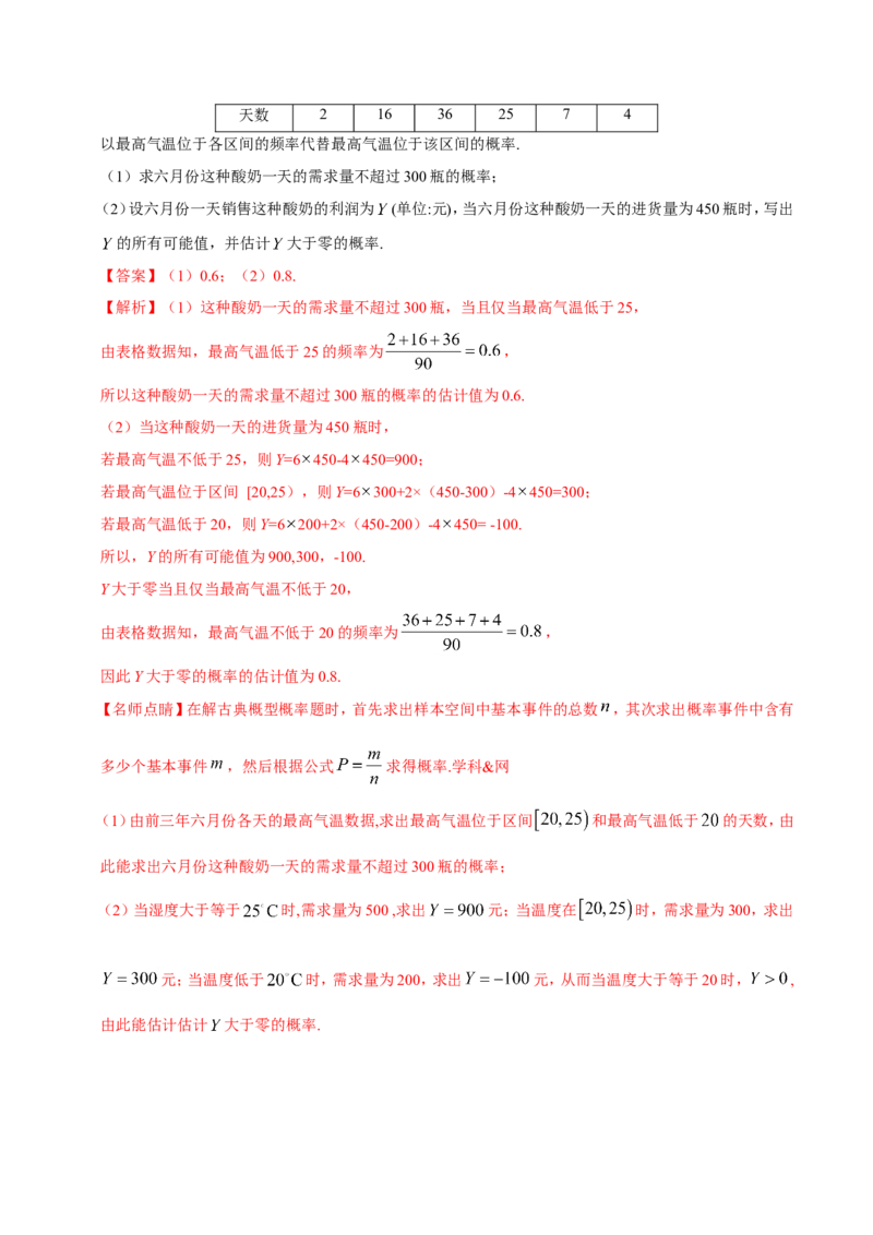 专题13概率-备战2019年高考数学（理）之纠错笔记系列（解析版）_02高考数学_新高考复习资料_2022年新高考资料_2022年一轮复习各版本_1.新高考2022年高考数学一轮复习