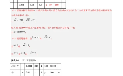专题06平方根与立方根规律性探究的三类综合题型（压轴题专项训练）（教师版）_北师大初中数学_8上-北师大版初中数学_初中数学北师大8上-2025秋季新版_第二套推荐25_08专项讲练
