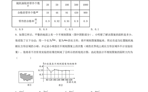 第二十五章概率初步（单元测试）原卷版-（人教版）_初中数学_九年级数学上册（人教版）_单元测试