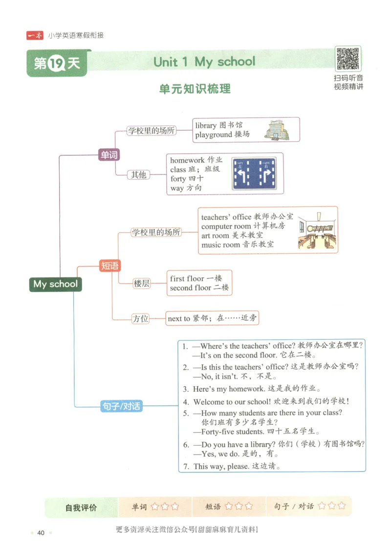 四年级英语人教PEP25版《一本寒假衔接》_26春四年级上下册人教版_四上英语合集人教版PEP英语四年级上册新教材（教学视频+课件+动画+音频+练习+教案）_17练习资料