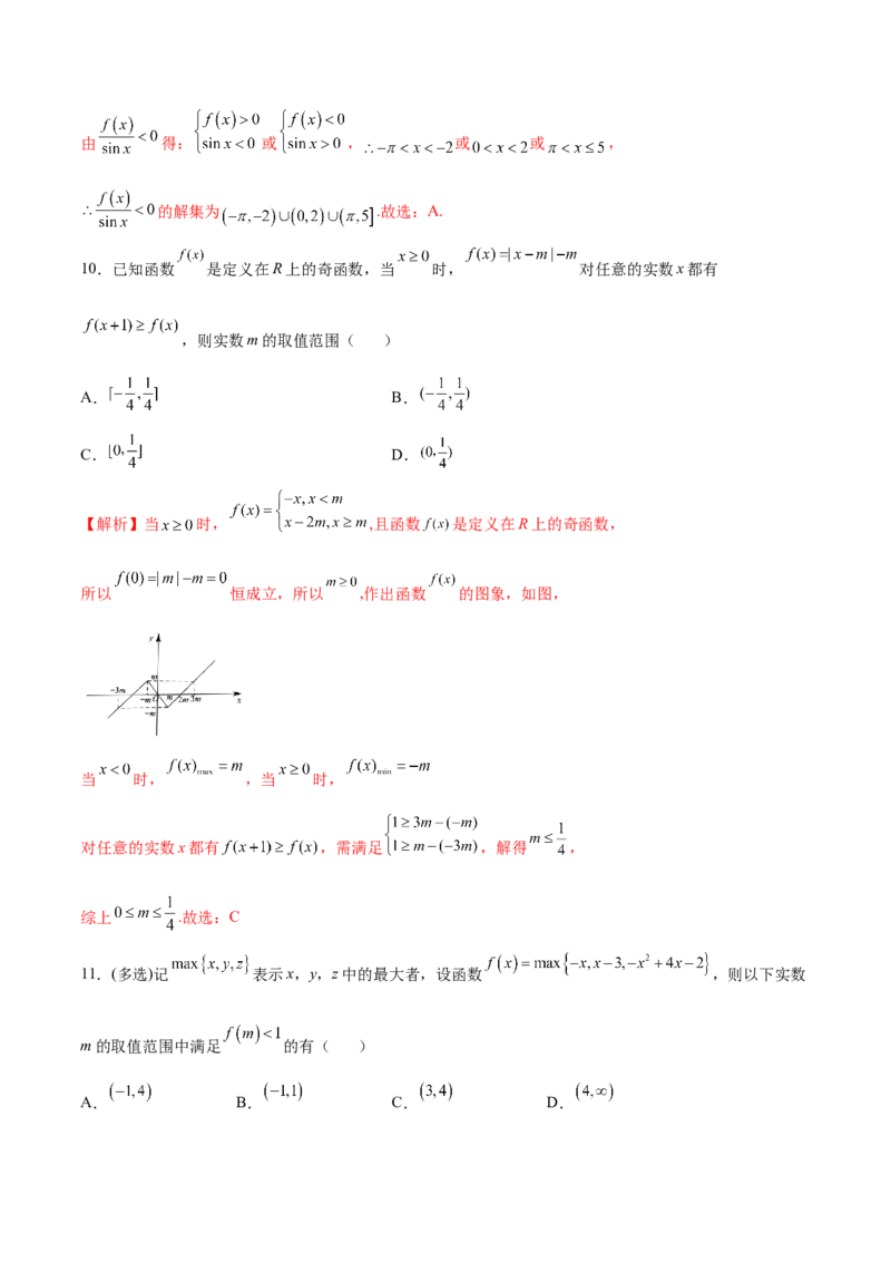 专题13函数的图象(二)(解析版)_02高考数学_新高考复习资料_2023年新高考资料_专项复习_2023年新高考数学之函数专项重点突破（新高考专用）