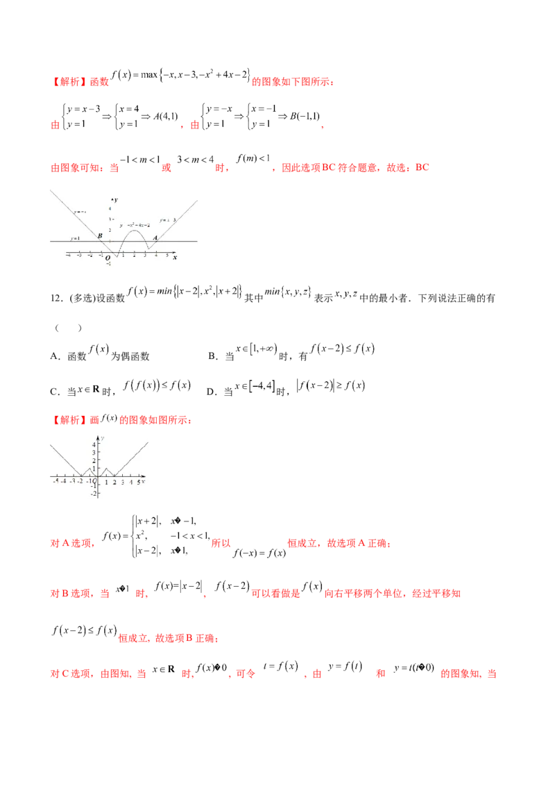 专题13函数的图象(二)(解析版)_02高考数学_新高考复习资料_2023年新高考资料_专项复习_2023年新高考数学之函数专项重点突破（新高考专用）