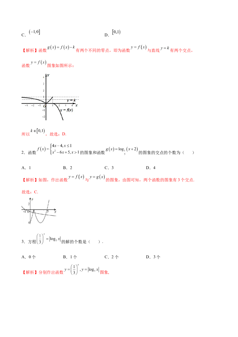 专题13函数的图象(二)(解析版)_02高考数学_新高考复习资料_2023年新高考资料_专项复习_2023年新高考数学之函数专项重点突破（新高考专用）