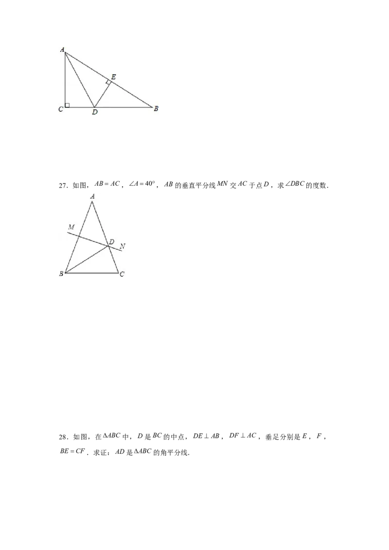 专题01三角形证明必刷常考题-八年级数学下学期期末冲刺满分必刷常考压轴题（北师大版）_北师大初中数学_8下-北师大版初中数学_旧版-可参考_06专项讲练