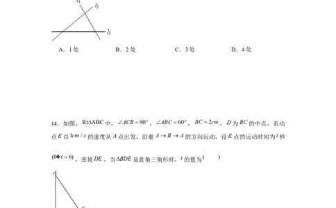 专题01三角形证明必刷常考题-八年级数学下学期期末冲刺满分必刷常考压轴题（北师大版）_北师大初中数学_8下-北师大版初中数学_旧版-可参考_06专项讲练
