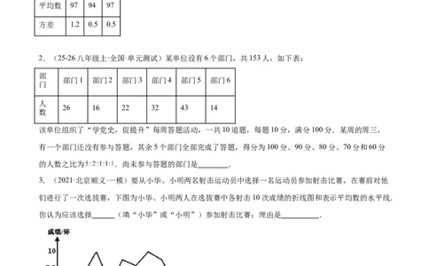6.3哪个团队收益大（题型专练）（原卷版）_北师大初中数学_8上-北师大版初中数学_初中数学北师大8上-2025秋季新版_第二套推荐25_04课件+教案+学案+练习（第4套）齐全_练习