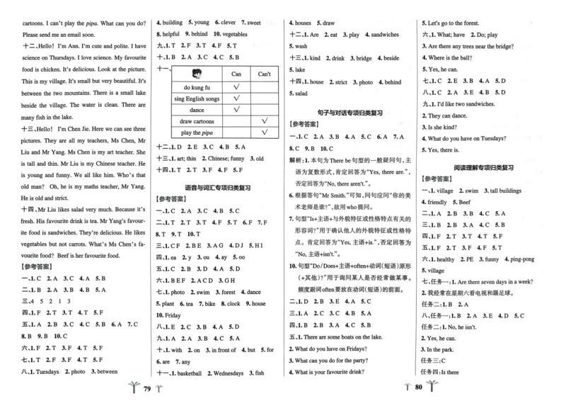 五年级英语上册人教PEP版24秋《小学霸冲A卷》_26春四年级上下册人教版_四上英语合集人教版PEP英语四年级上册新教材（教学视频+课件+动画+音频+练习+教案）_17练习资料