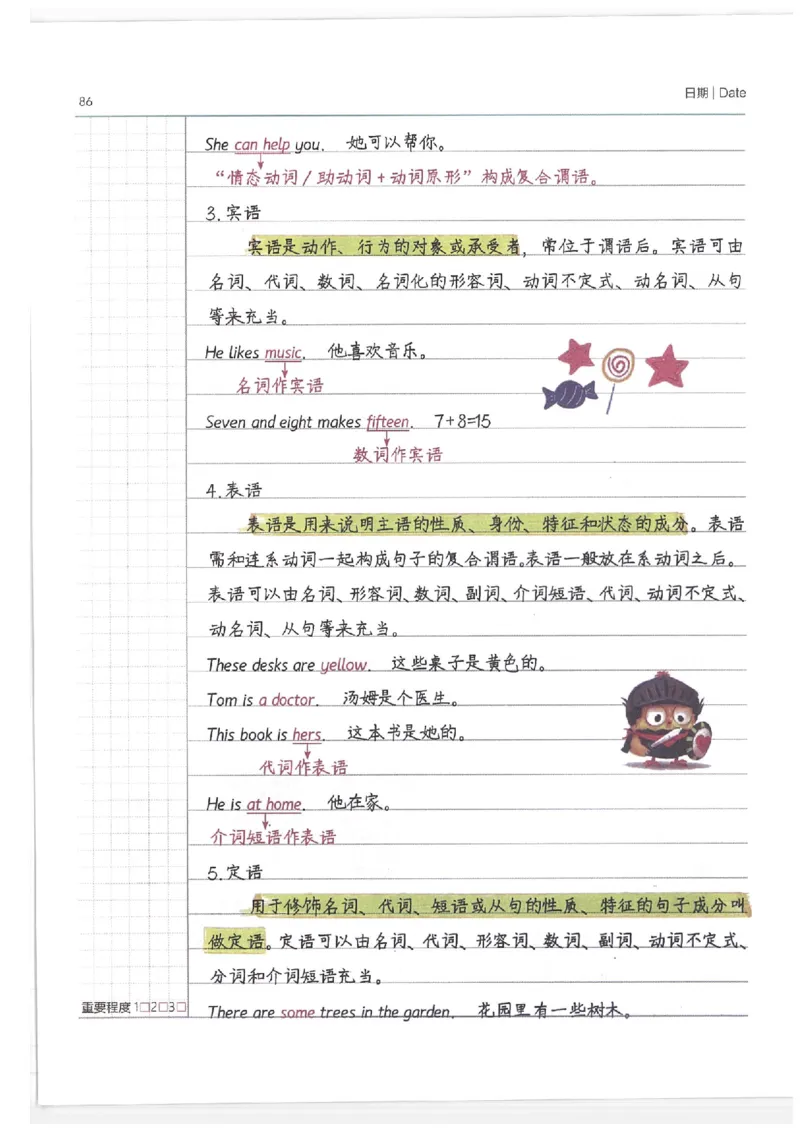 小学学霸笔记-英语_26春四年级上下册人教版_四上英语合集人教版PEP英语四年级上册新教材（教学视频+课件+动画+音频+练习+教案）_17练习资料_小学英语（预习复习资料大礼包）