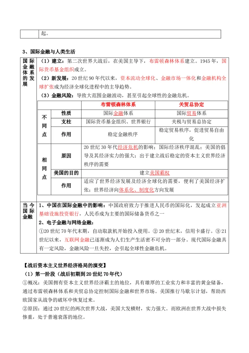 专题17++社会生活（商贸、城镇、交通和医疗卫生）+-2025年高考历史一轮复习知识清单_07高考历史_新高考复习资料_2025年新高考复习_2025年高考历史一轮复习知识清单
