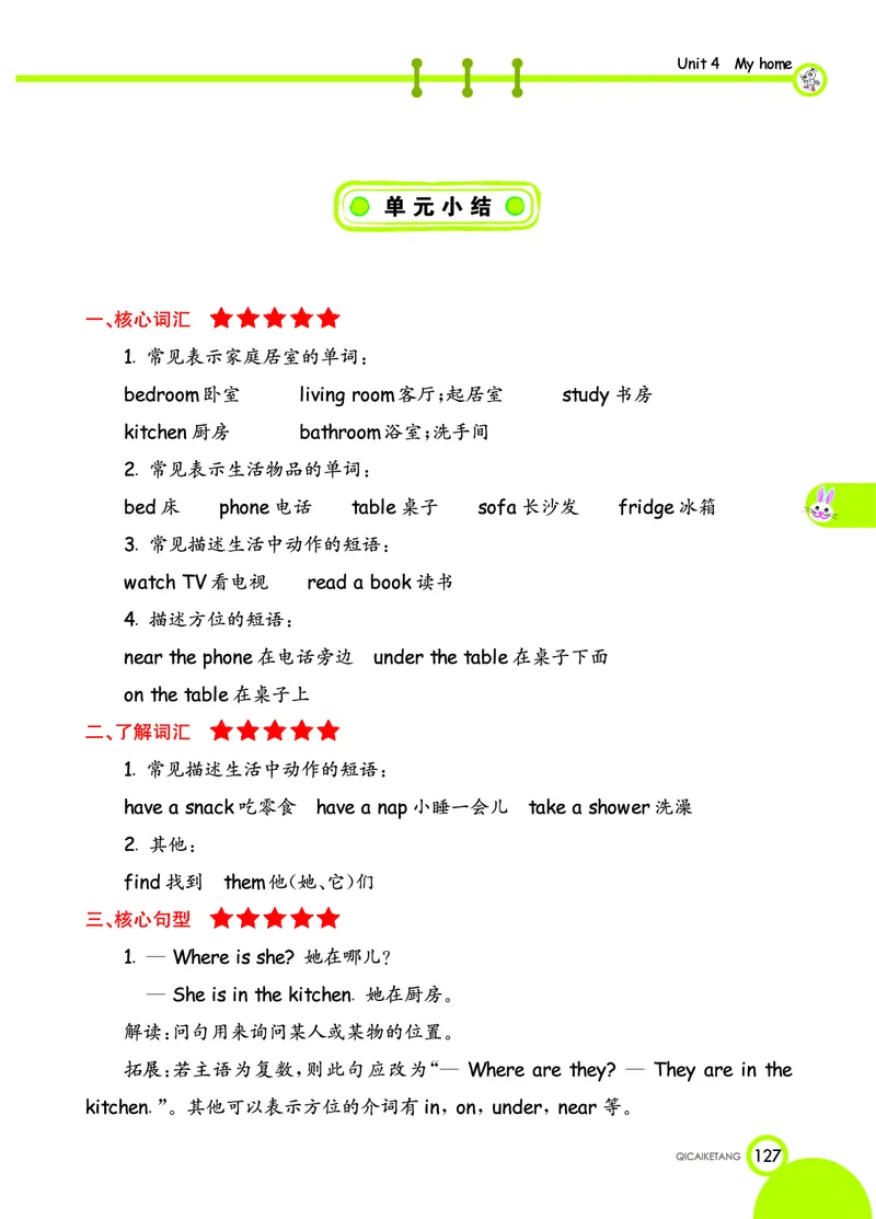 人教PEP版英语四年级上册教材全解_26春四年级上下册人教版_四上英语合集人教版PEP英语四年级上册新教材（教学视频+课件+动画+音频+练习+教案）_17练习资料_《教材全解》