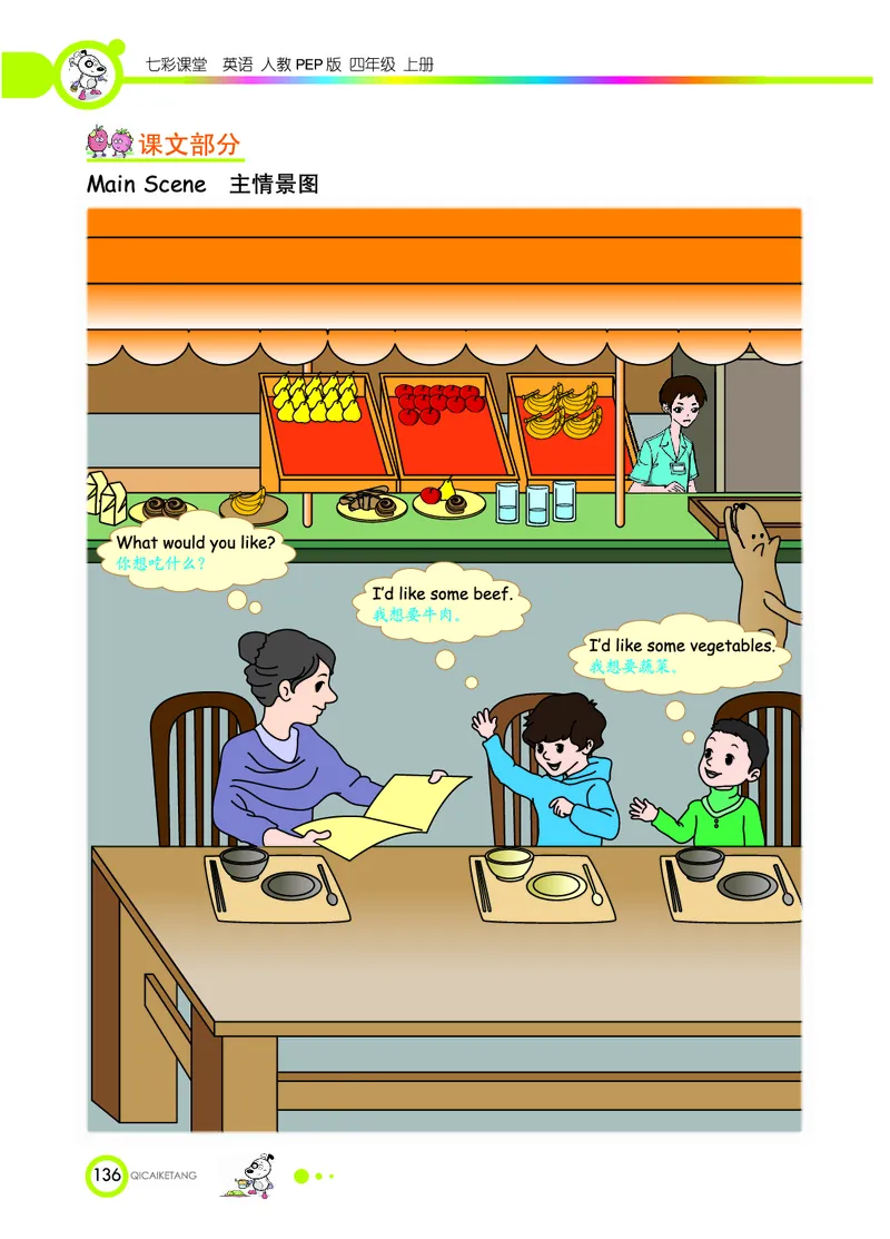 人教PEP版英语四年级上册教材全解_26春四年级上下册人教版_四上英语合集人教版PEP英语四年级上册新教材（教学视频+课件+动画+音频+练习+教案）_17练习资料_《教材全解》