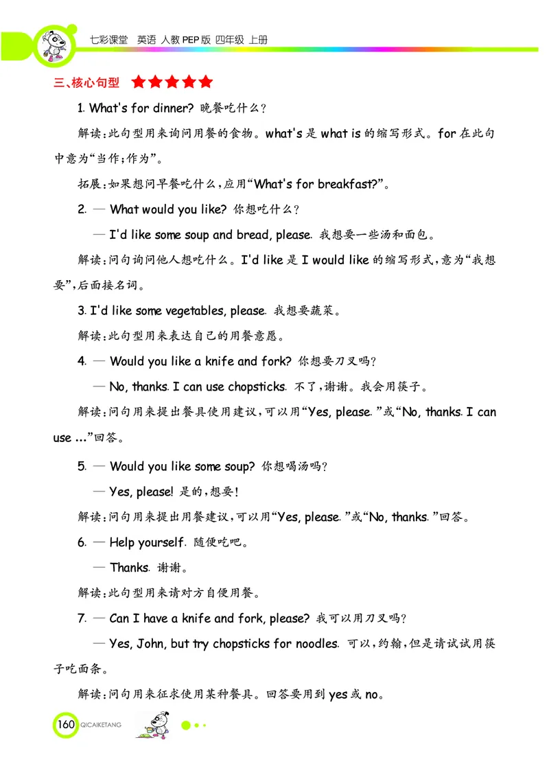 人教PEP版英语四年级上册教材全解_26春四年级上下册人教版_四上英语合集人教版PEP英语四年级上册新教材（教学视频+课件+动画+音频+练习+教案）_17练习资料_《教材全解》