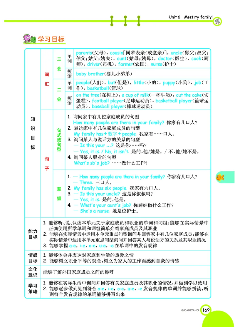 人教PEP版英语四年级上册教材全解_26春四年级上下册人教版_四上英语合集人教版PEP英语四年级上册新教材（教学视频+课件+动画+音频+练习+教案）_17练习资料_《教材全解》