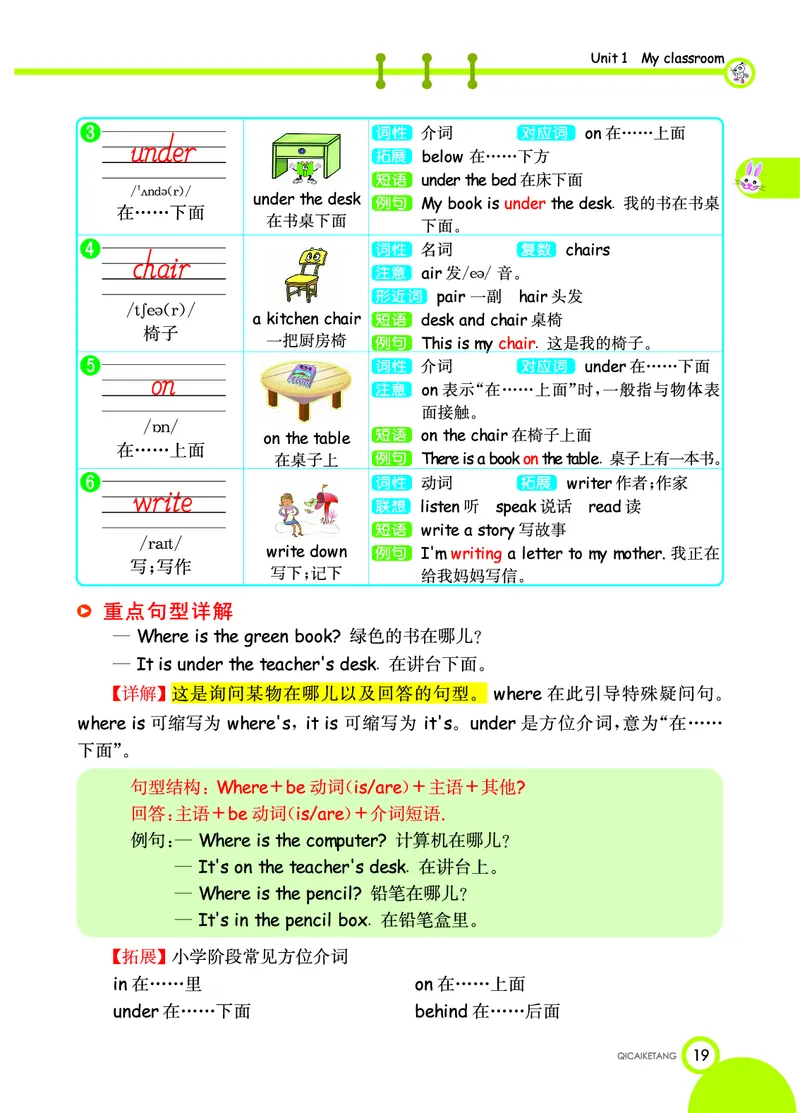 人教PEP版英语四年级上册教材全解_26春四年级上下册人教版_四上英语合集人教版PEP英语四年级上册新教材（教学视频+课件+动画+音频+练习+教案）_17练习资料_《教材全解》