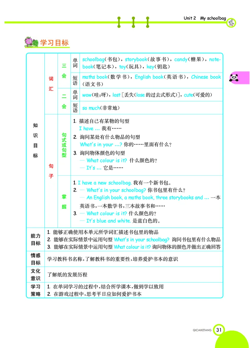 人教PEP版英语四年级上册教材全解_26春四年级上下册人教版_四上英语合集人教版PEP英语四年级上册新教材（教学视频+课件+动画+音频+练习+教案）_17练习资料_《教材全解》