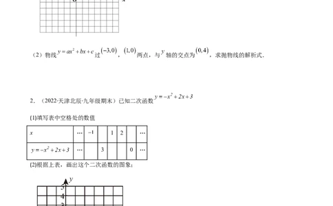 专题05二次函数y=ax&sup2;+bx+c的图像和性质(原卷版)（重点突围）_北师大初中数学_9上-北师大版初中数学_06专项讲练_学霸满分2022-2023学年九年级数学上册重难点专题提优训练（北师大版）