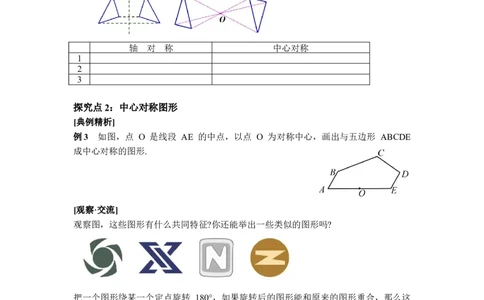 3.2第3课时中心对称_北师大初中数学_8下-北师大版初中数学_2026春新版_第二套-东方_01.北师大数学8下第3套课件+教案+导学案26春已更完_BS八下第三章图形的平移与旋转资源包