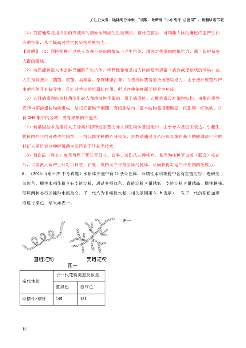题型06热点情景题解题技巧（解析版）_02中考总复习（2026版更新中）_08-生物-中考总复习_2025中考复习资料_2025年中考生物答题方法模板
