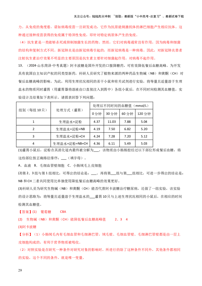 题型06热点情景题解题技巧（解析版）_02中考总复习（2026版更新中）_08-生物-中考总复习_2025中考复习资料_2025年中考生物答题方法模板