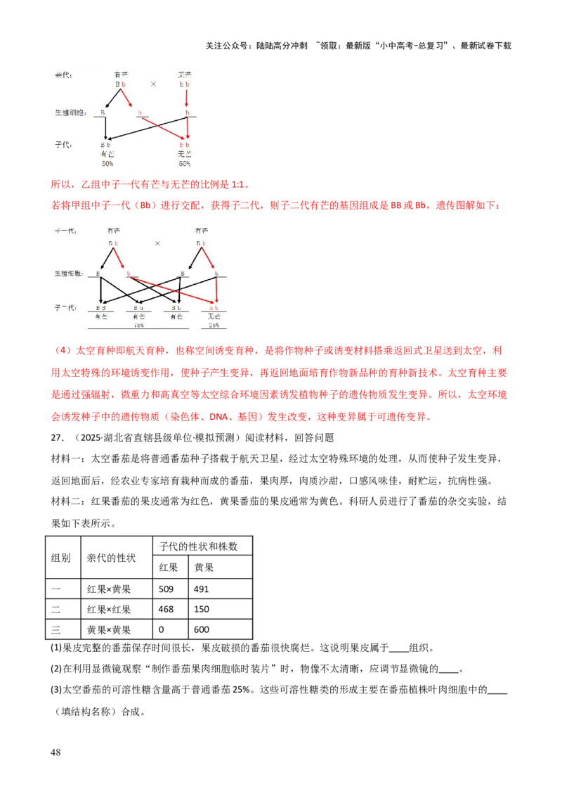 题型06热点情景题解题技巧（解析版）_02中考总复习（2026版更新中）_08-生物-中考总复习_2025中考复习资料_2025年中考生物答题方法模板
