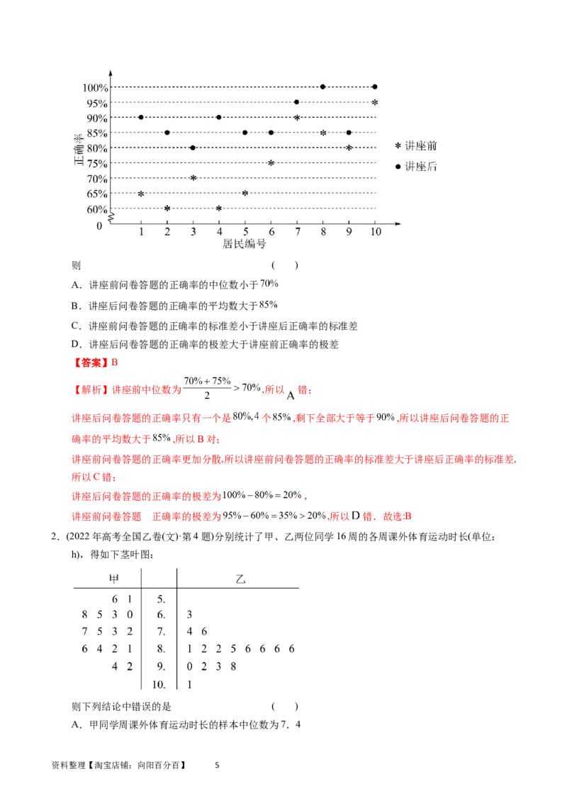 专题14概率与统计（文选填题）（解析版）_02高考数学_通用版（老高考）复习资料_2024年复习资料_完五年（2019-2023）高考真题分项汇编（全国通用）_解析版