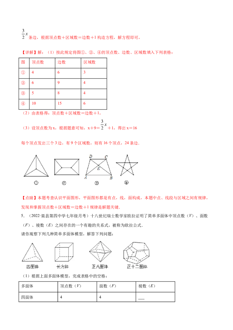 专题01丰富的图形世界重难点题型-2022-2023学年七年级数学上册重难题型全归纳及技巧提升专项精练（北师大版）（解析版）_北师大初中数学_7上-北师大版初中数学_06专项讲练