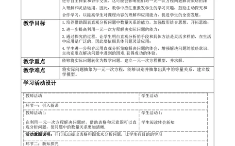 《问题解决策略：直观分析》教学设计_北师大初中数学_7上-北师大版初中数学_7上-初中数学北师大（2024新版）持续更新_01课件+教案（大单元教学）