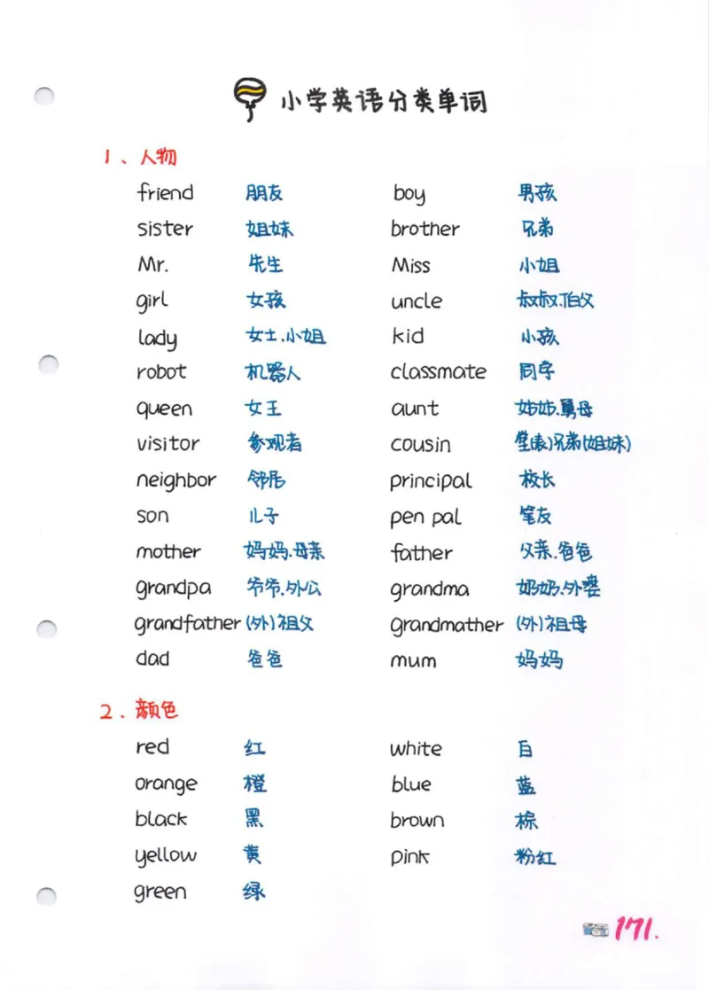 学霸笔记_26春四年级上下册人教版_四上英语合集人教版PEP英语四年级上册新教材（教学视频+课件+动画+音频+练习+教案）_17练习资料_小学英语（预习复习资料大礼包）