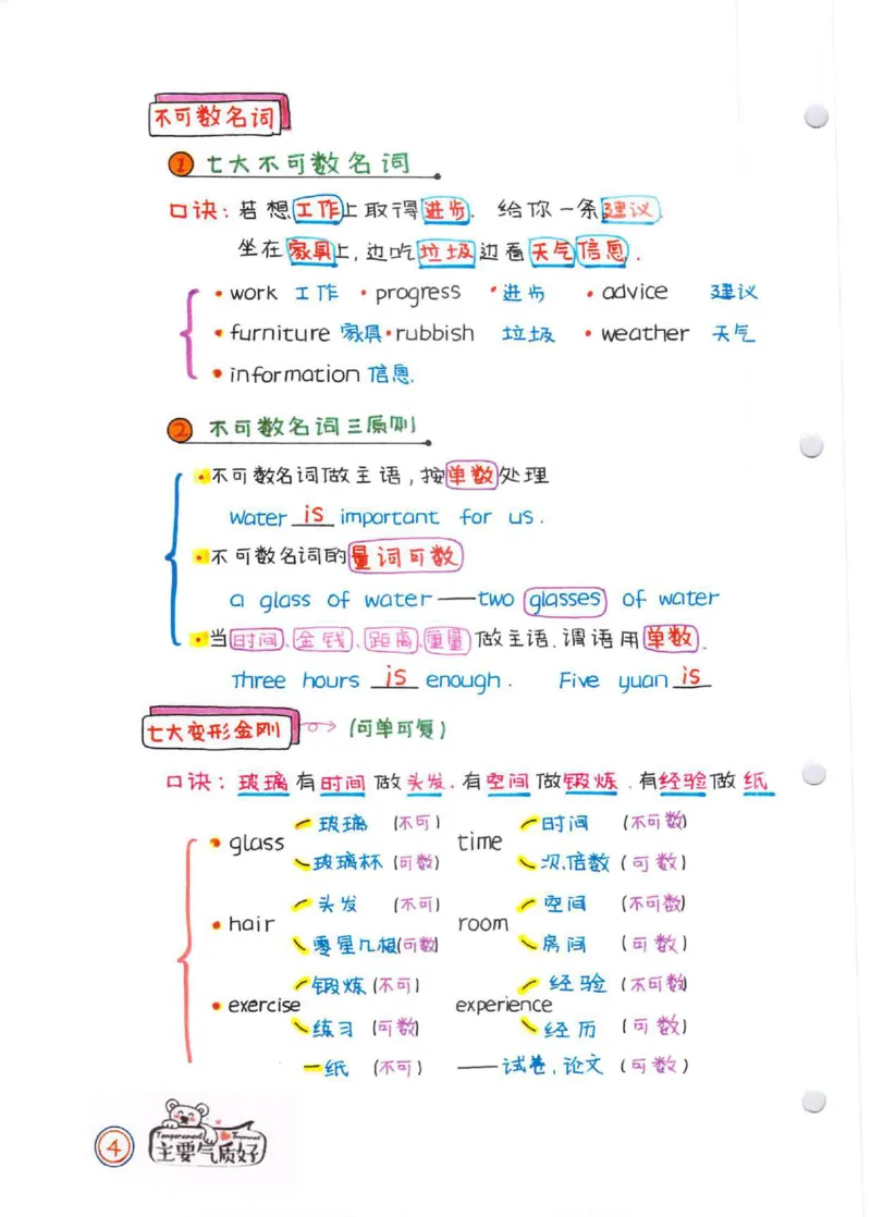 学霸笔记_26春四年级上下册人教版_四上英语合集人教版PEP英语四年级上册新教材（教学视频+课件+动画+音频+练习+教案）_17练习资料_小学英语（预习复习资料大礼包）