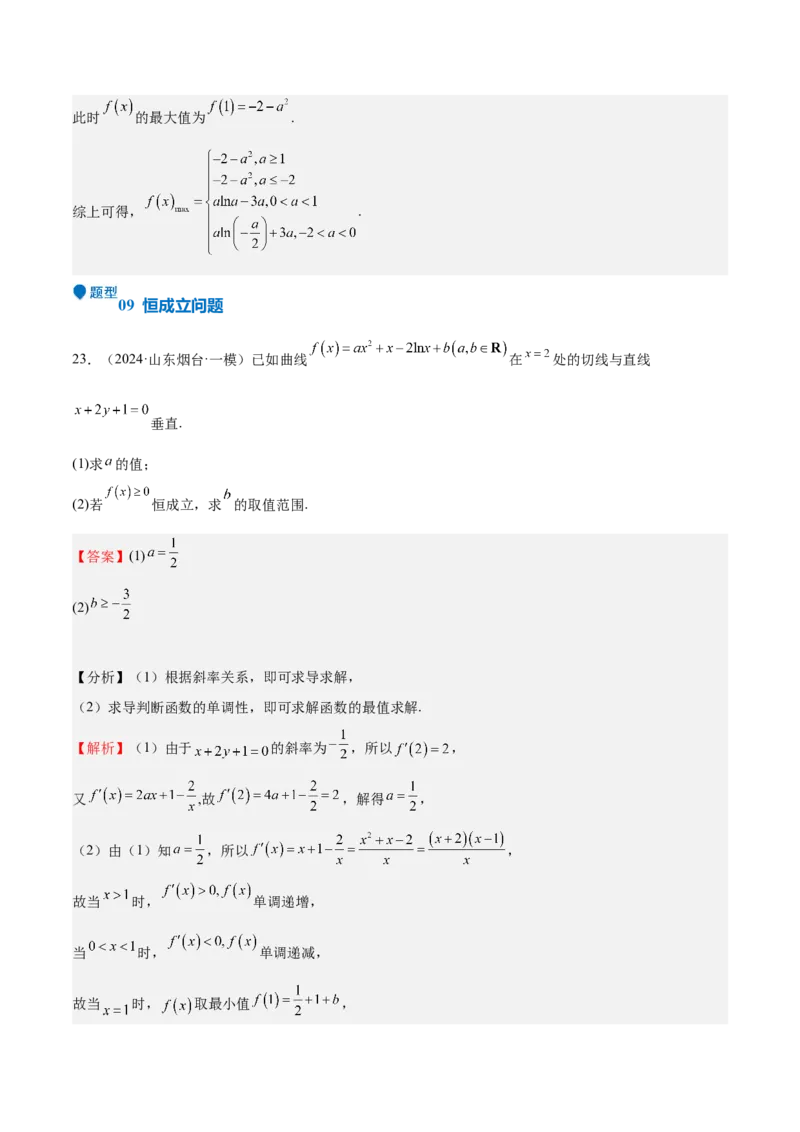专题15导数与函数的极值、最值（十一大题型+模拟精练）（解析版）_02高考数学_2025年新高考资料_一轮复习_2025年高考数学一轮复习《重难点题型与知识梳理&bull;高分突破》（新高考专用）