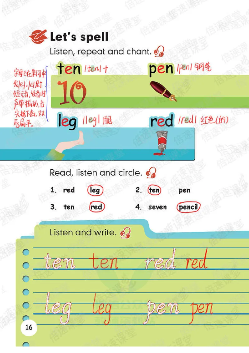 小学英语PEP3年级下册课堂笔记_26春四年级上下册人教版_四上英语合集人教版PEP英语四年级上册新教材（教学视频+课件+动画+音频+练习+教案）_17练习资料_《课堂笔记》25春