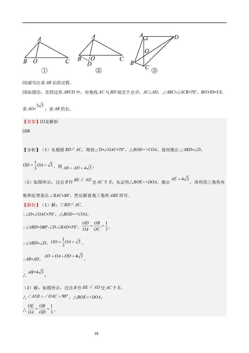 专题04直角三角形的边角关系（重点）（解析版）_北师大初中数学_9下-北师大版初中数学_05习题试卷_4专题练习_第2套