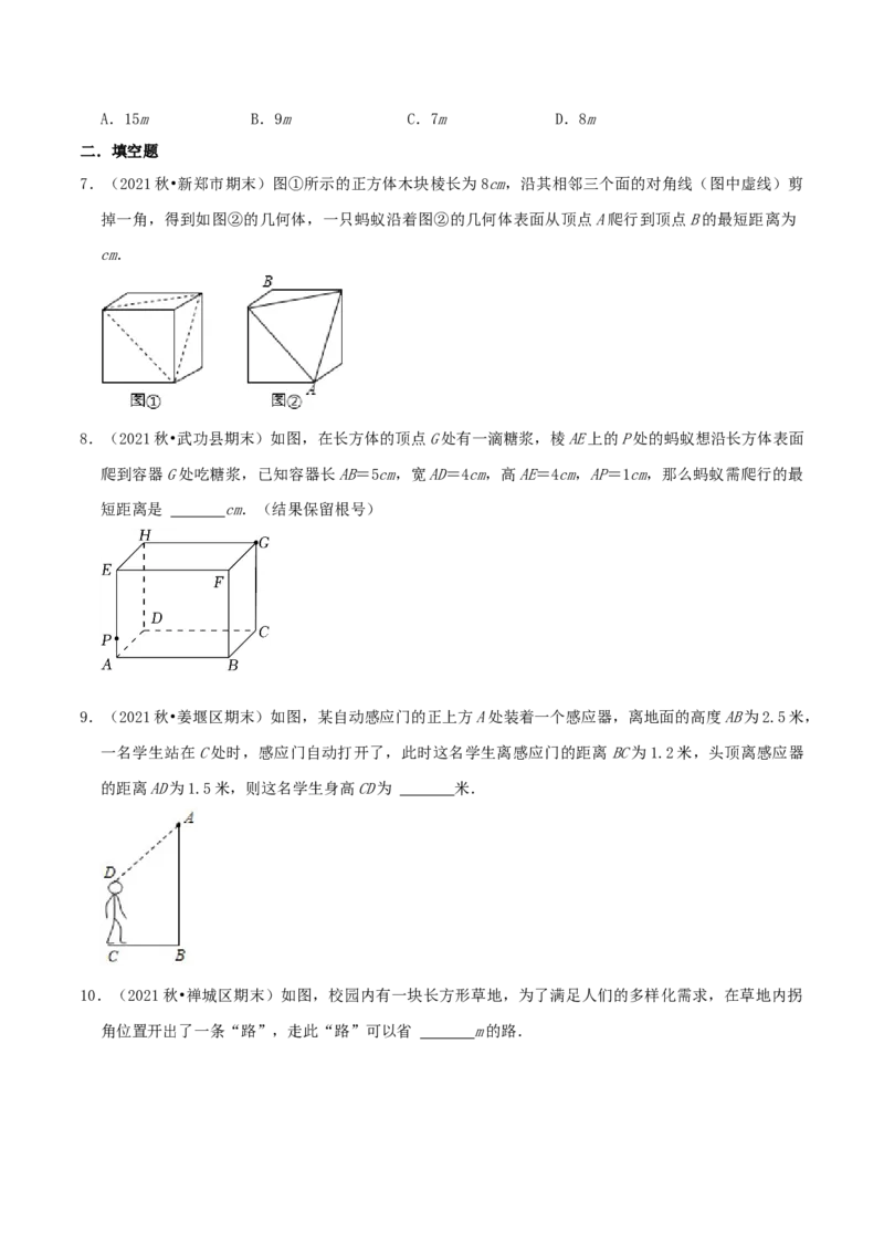 专题04勾股定理的应用综合题（原卷版）_北师大初中数学_8上-北师大版初中数学_旧版_06专项讲练_培优方案2022-2023学年八年级数学上册章节重点复习考点讲义（北师大版）