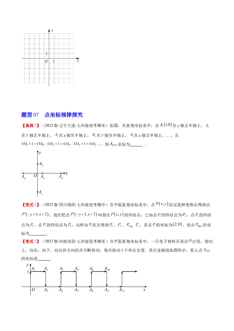 3.1讲确定位置与平面直角坐标系(7类热点题型讲练)（原卷版）_北师大初中数学_8上-北师大版初中数学_旧版_05习题试卷_帮课堂2023-2024学年八年级数学上册同步学与练（北师大版）