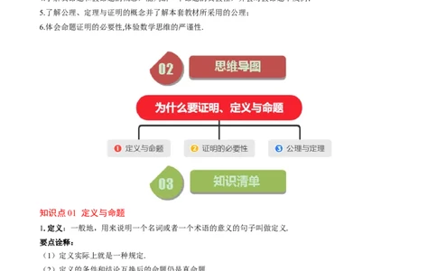 7.1讲为什么要证明、定义与命题(5类热点题型讲练)（原卷版）_北师大初中数学_8上-北师大版初中数学_旧版_05习题试卷_帮课堂2023-2024学年八年级数学上册同步学与练（北师大版）
