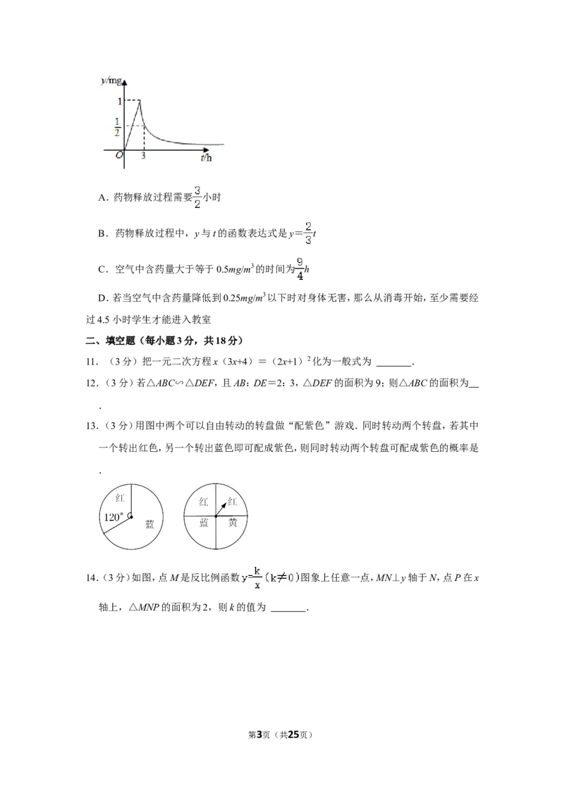 2021-2022学年辽宁省阜新市太平区九年级（上）期末数学试卷_北师大初中数学_9上-北师大版初中数学_05习题试卷_6历年真题