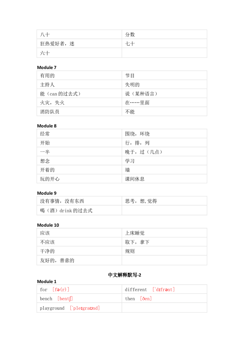 外研版（一起）小学英语五年级上册单词默写_26春四年级上下册人教版_四上英语合集人教版PEP英语四年级上册新教材（教学视频+课件+动画+音频+练习+教案）_17练习资料_1-6年级上册