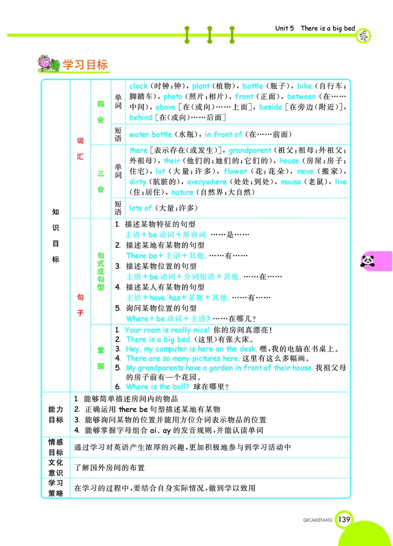 人教PEP版英语五年级上册教材全解_26春四年级上下册人教版_四上英语合集人教版PEP英语四年级上册新教材（教学视频+课件+动画+音频+练习+教案）_17练习资料_《教材全解》